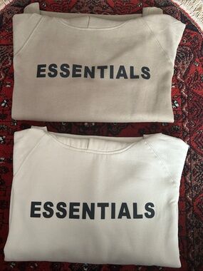 Hoodie - Beige & brown with Black Logo